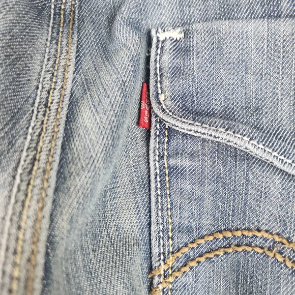 Levis 514 Jeans Mens 30x30 Blue Straight Fit Slim Leg Classic Faded Cotton Denim - Picture 10 of 11